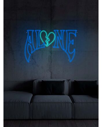 Gothic Style Alone Neon Sign