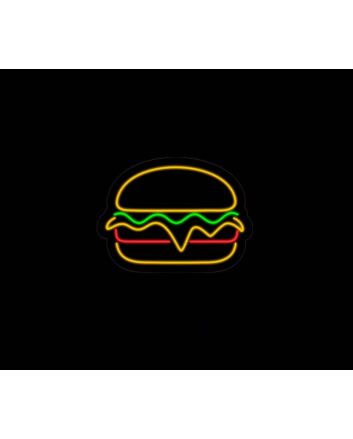 Fast Food Burger Neon Sign