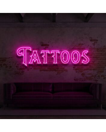 Tattoos Double Line Neon Sign