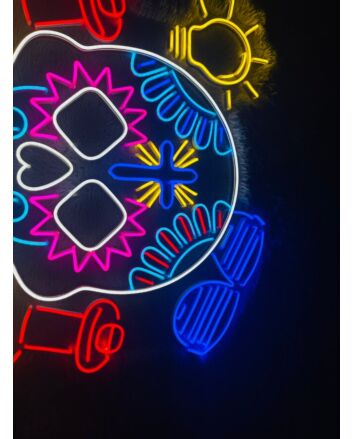 Skull Calavera Neon Sign