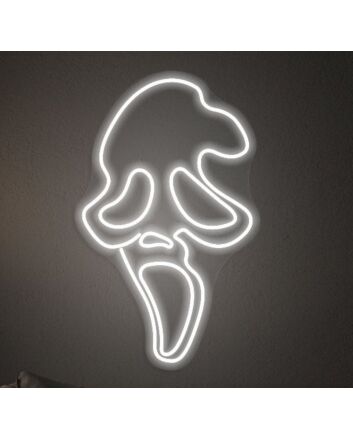 Scream Ghost Halloween Neon Sign