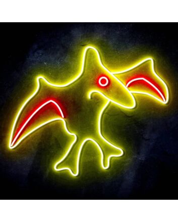 Pterodactyl Dinosaur Neon Sign