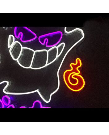 Gengar Fire Neon Sign