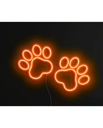Dog Paw Neon Sign