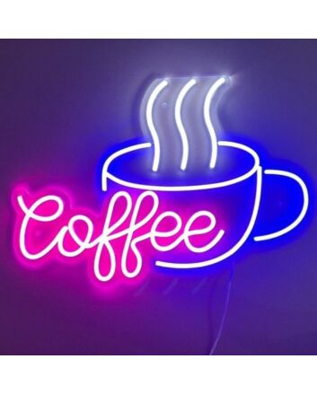 Coffee Cup Restaurant Cafe Neon Sign
