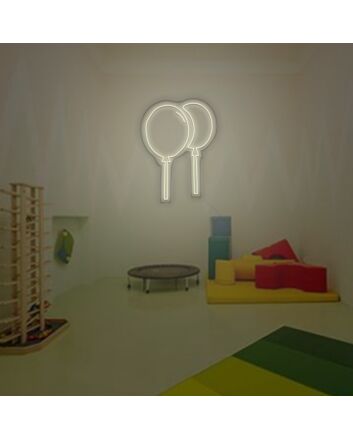2 Balloons Neon Sign