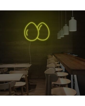 2 Eggs Neon Sign