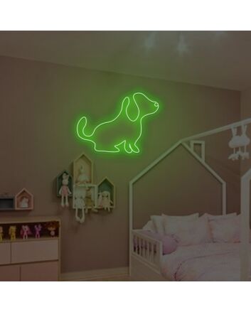 A Little Cute Puppy Neon Sign