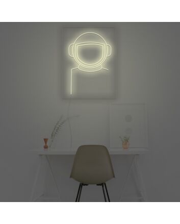 Astronauts Square Neon Sign