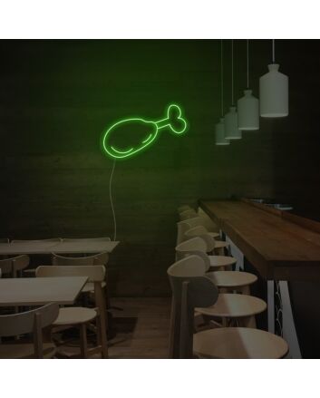 Crispy Chicken Leg Neon Sign
