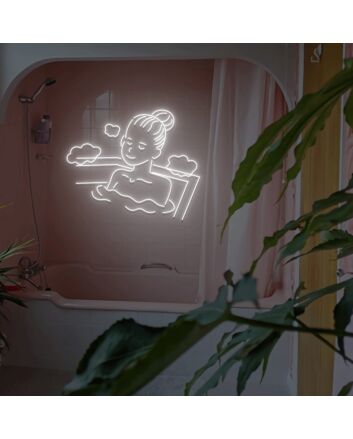 Girl Takes A Shower Neon Sign