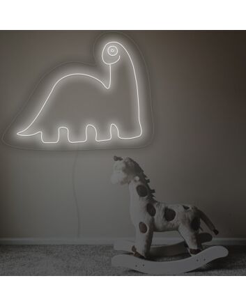 Herbivorous Dinosaurs Neon Sign For Childrens Room