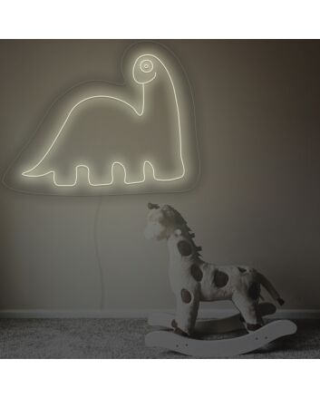 Herbivorous Dinosaurs Neon Sign For Childrens Room