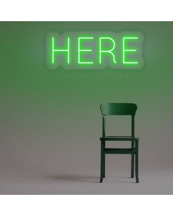 Here Neon Sign