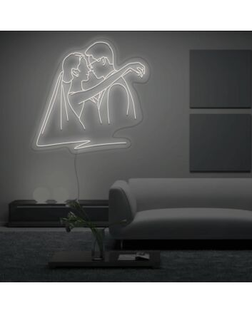Sweet Wedding Hug Neon Sign