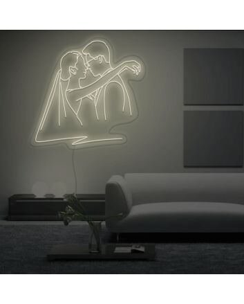 Sweet Wedding Hug Neon Sign