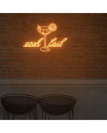 The Cocktail Time For Bar Neon Light Signs Custom Neon Sign For Wedding Bar Party Decoration