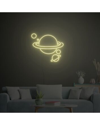 Planets Neon Sign Neon Light Signs Custom For Home Bar Party Decoration