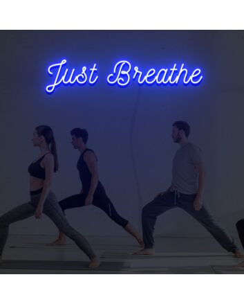 Just Breathe Neon Sign Custom Neon Sign Lights Night Lamp Led Neon Sign Light For Home Party