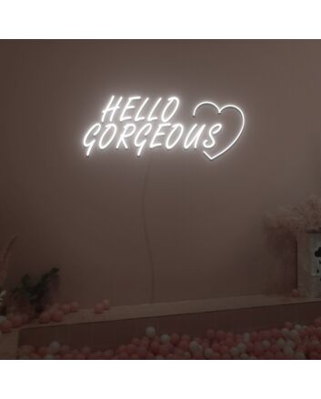Hello Gorgeous Neon Sign Fashion Custom Neon Sign Lights Night Lamp Led Neon Sign Light For Home Party
