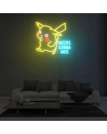 Haters Gonna Hate Neon Sign Fashion Custom Neon Sign Lights Night Lamp Led Neon Sign Light For Home Party