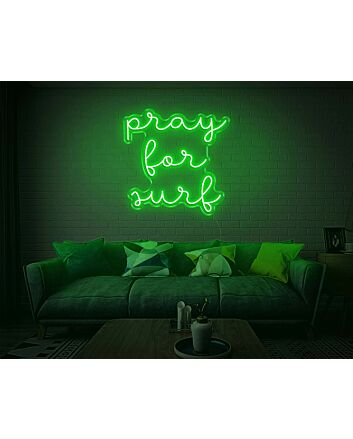 Pray For Surf Neon Sign