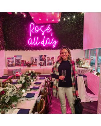 Rose All Day Neon Sign