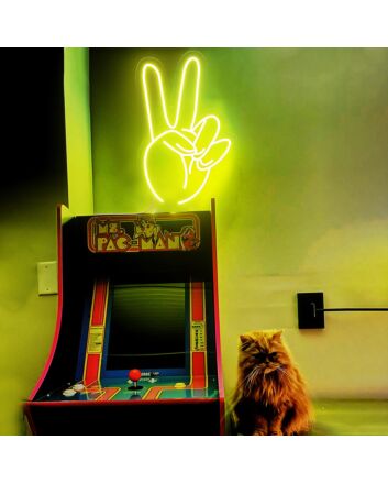 Victory Hand Neon Sign