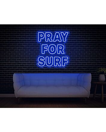 Pray For Surf LED Neon Sign v2