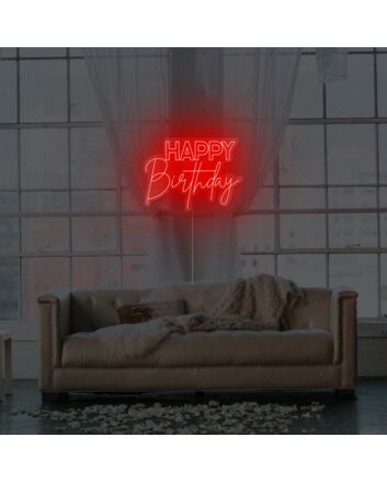 Happy Birthday Neon Sign