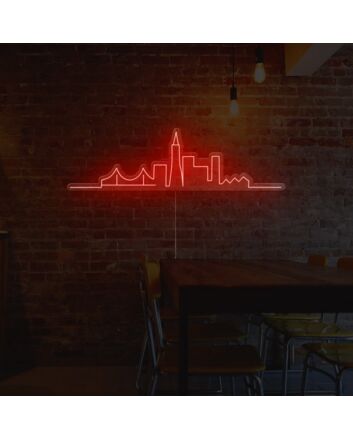 New York Skyline Neon Sign