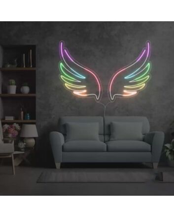 Pheonix Wings Colorful Neon Sign