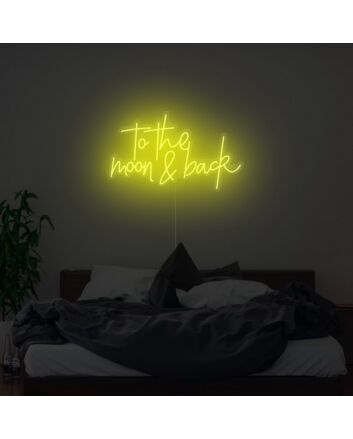 To The Moon And Back Neon Sign