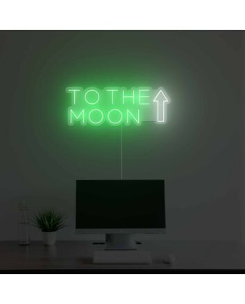 To The Moon Neon Sign