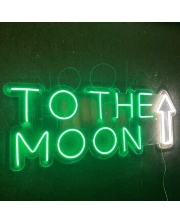 To The Moon Neon Sign