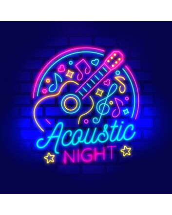 Acoustic Night Party Neon Sign