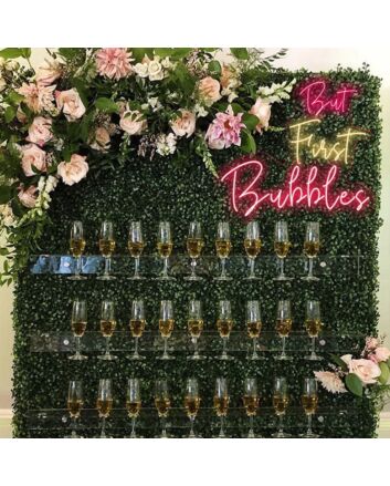 But First Bubbles Neon Sign