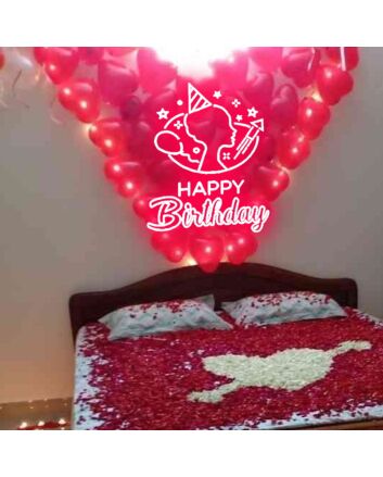 Cute Birthday Art Neon Sign