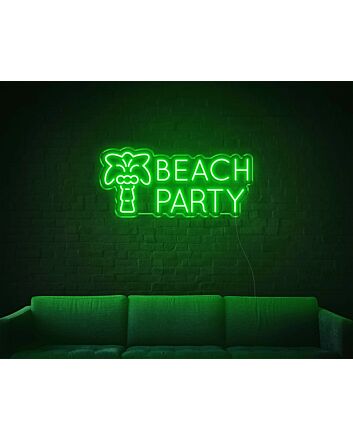 Beach Party LED Neon Sign