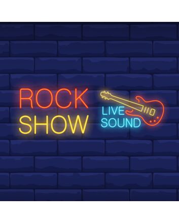 Rock Show Live Sound Neon Sign