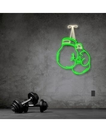 Boxing Gloves Neon Sign