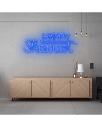 Happy Shavuot Neon Sign
