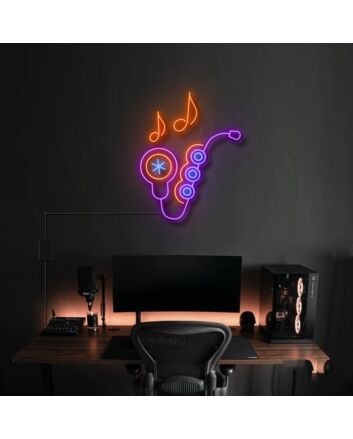 Saxophone V1 Neon Sign