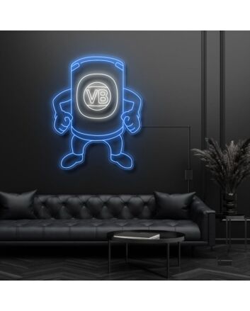 Vb Beer Cartoon Neon Sign