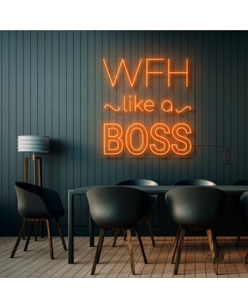 Wfh Like A Boss Neon Sign
