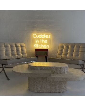 Cuddles In The Kitchen Neon Sign