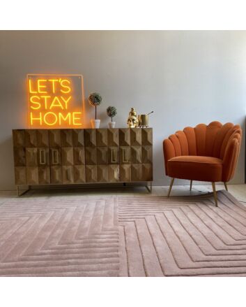 Lets Stay Home Neon Sign