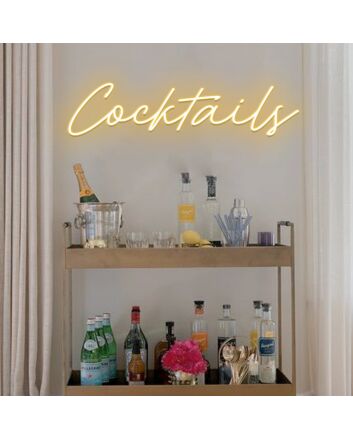 Cocktails LED Neon Sign