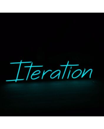 Iteration Neon Sign