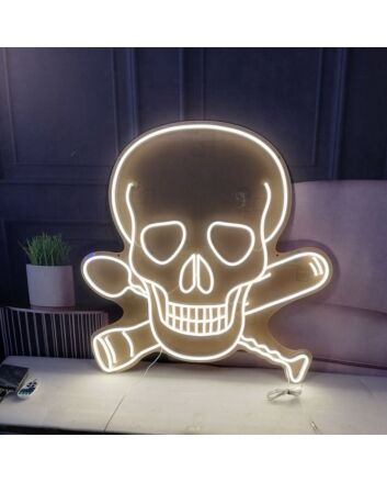 Skull And Crossbones Neon Sign